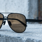 The Matte Black Aviator (Sun)